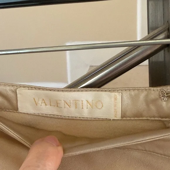 Valentino Beige Asymmetrical Draped Ruffle Skirt - Picture 3 of 12